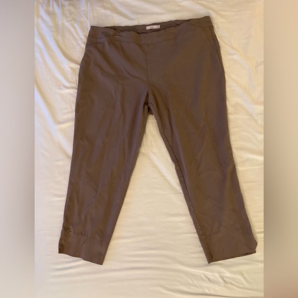 ‼️$5 add-on‼️ Dalia Khaki Pull-On Ponte Pants sz 20W